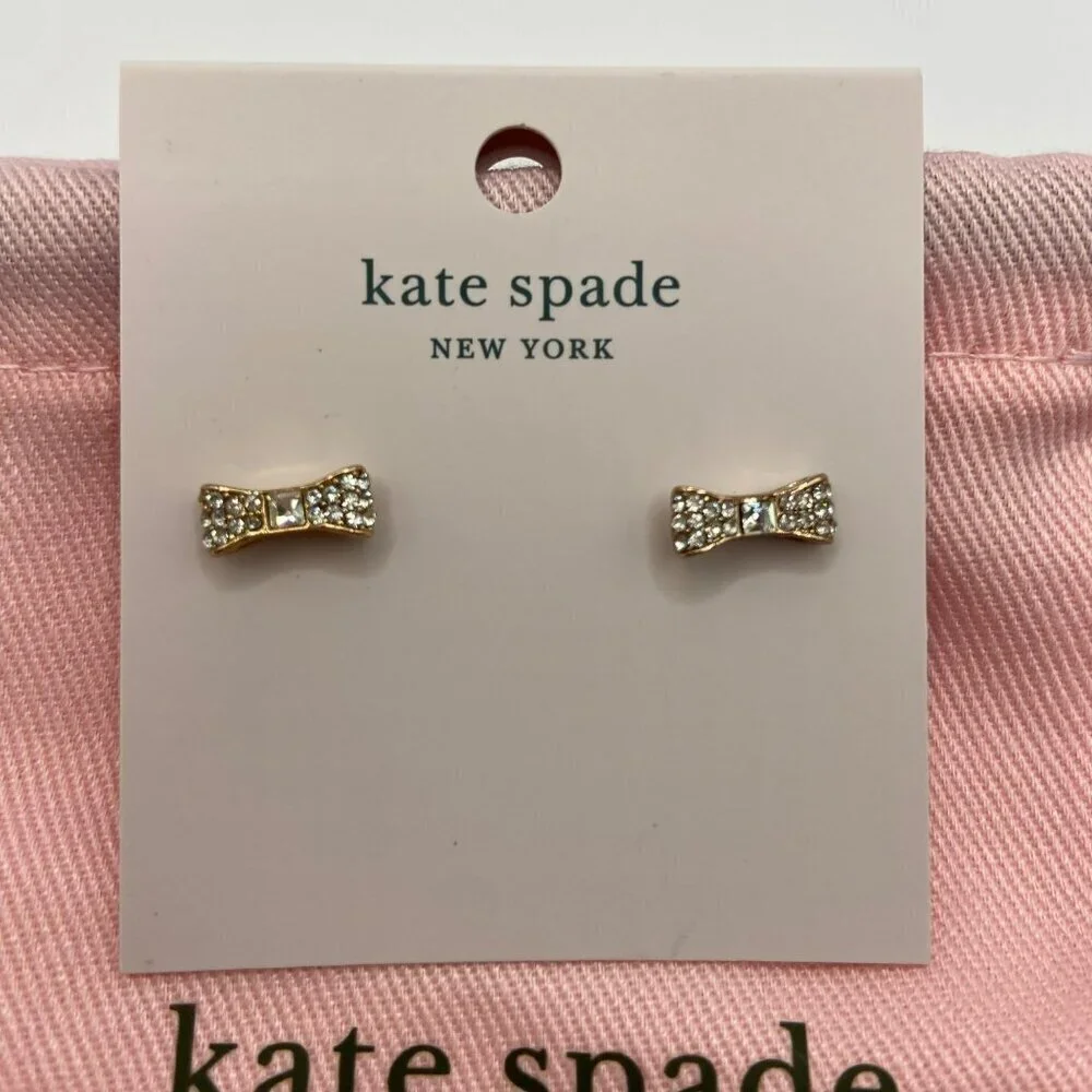 Kate Spade Ready Set Bow Pave Bow‎ Studs
